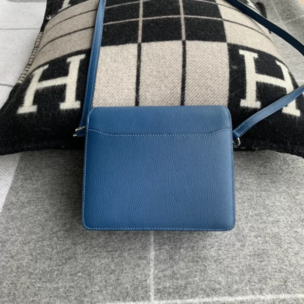 0fd56759d8ddd6a-jpg USA Los Angeles Hermes S4 Deep Blue Roulis 19CM Evercolor Leather Silver Hardware