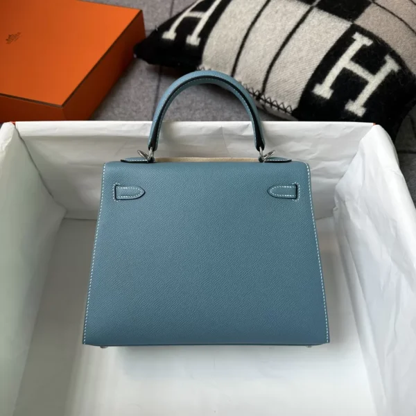 4f25cded2211f54-jpg Hermes Boutique Epsom Kelly Sellier 25CM CK75 Blue Jean Silver Hardware