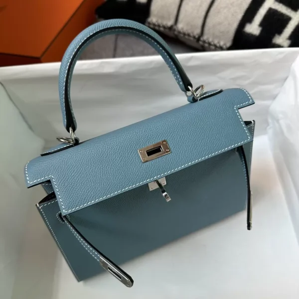 50145f4aa05146a-jpg Hermes Boutique Epsom Kelly Sellier 25CM CK75 Blue Jean Silver Hardware