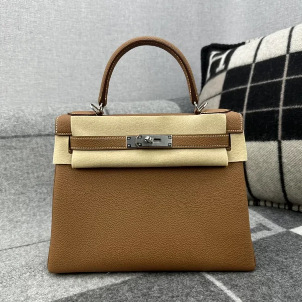 54e6f8ae419242c-jpg-1 Taiwan Hermes 37 Gold Togo Leather Kelly 28CM Silver Hardware