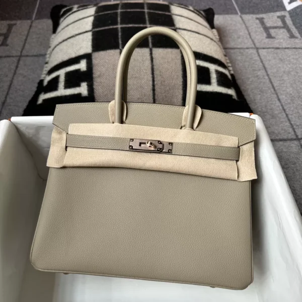 Canada Ottawa Hermes 81 Gris Tourterelle Togo Leather Birkin 30CM Rose Gold Hardware