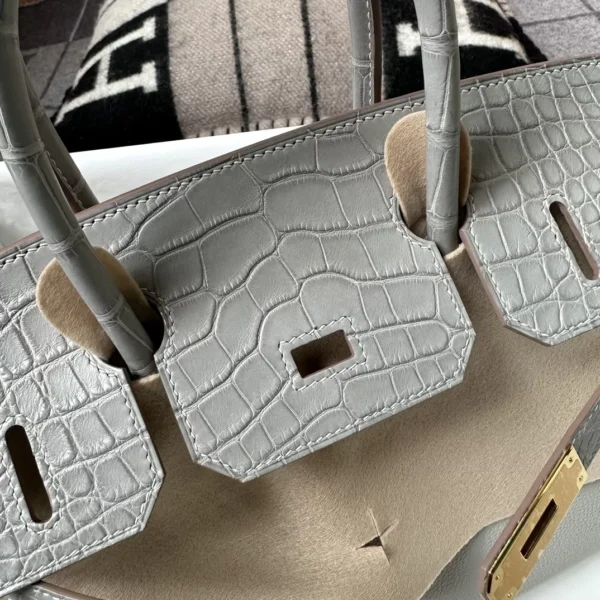 701fbbbd78df68d-jpg Taiwan Hermes Birkin Touch 30CM 80 Gris Pearl Togo Leather / Matte Alligator Gold Hardware
