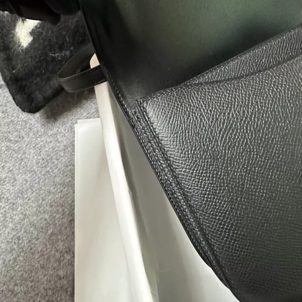 7efab4c46edcfd8-jpg Handmade Epsom Leather Constance 18CM Mirror Style 89 Noir Silver Hardware