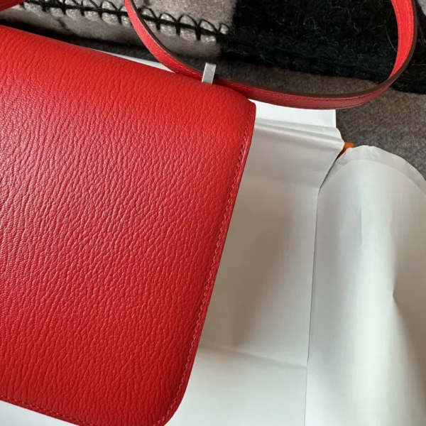 9823d2d3275eef2-jpg Full Handmade Constance 18CM S3 Rouge De Coeur Chevre Leather Silver Hardware