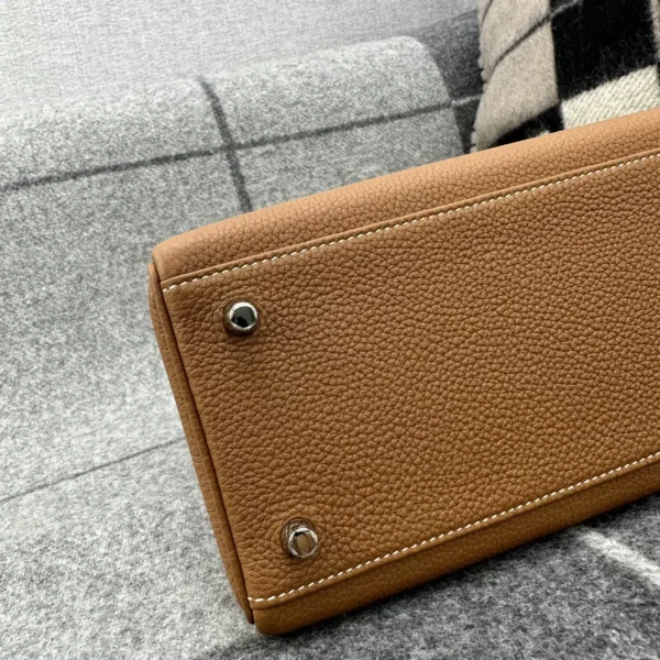 a68da14cc67218e-jpg Taiwan Hermes 37 Gold Togo Leather Kelly 28CM Silver Hardware