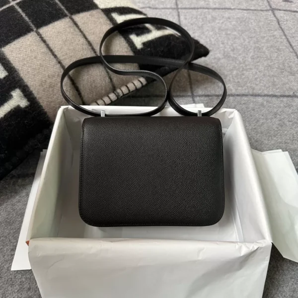 a774df634f0465a-jpg Handmade Epsom Leather Constance 18CM Mirror Style 89 Noir Silver Hardware