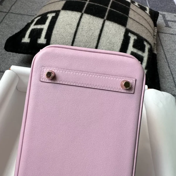 Hermes Boutique X9 Mauve Sylvestre Swift Leather Birkin 25CM Rose Gold Hardware