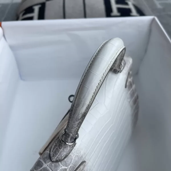 cba4b1b488b0b1d-jpg Handmade Hermes Himalaya Crocodile Leather Kelly 25CM Silver Hardware