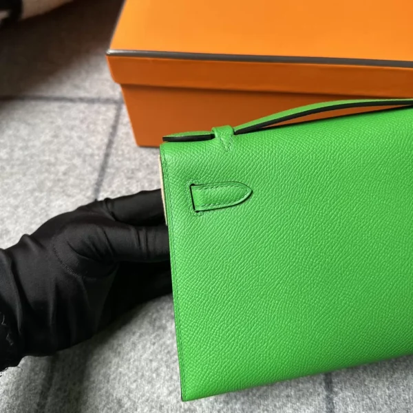 d2f040c818dcf76-jpg Hermes 1K Bambou Epsom Leather Kelly Pochette 22CM Silver Hardware