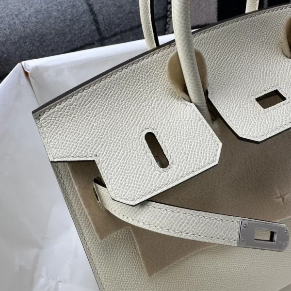 d3a1a9f658dcd7e-jpg Canada Toronto Hermes Epsom Leather Birkin 25CM Sellier I2 Nata Silver Hardware