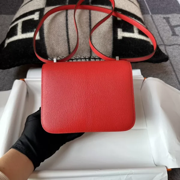 d41b8148c3af48a-jpg Full Handmade Constance 18CM S3 Rouge De Coeur Chevre Leather Silver Hardware