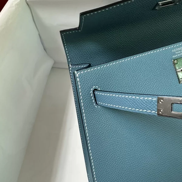 dd147866d99e3e6-jpg Hermes Boutique Epsom Kelly Sellier 25CM CK75 Blue Jean Silver Hardware