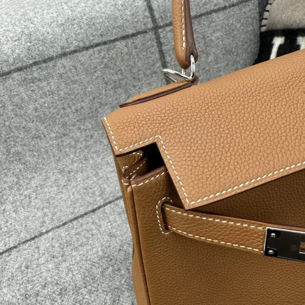 e86a8886b62506a-jpg Taiwan Hermes 37 Gold Togo Leather Kelly 28CM Silver Hardware