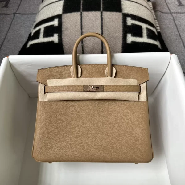Saudi Arabia Riyadh Hermes 0M Chai Birkin 25CM Togo Leather Rose Gold Hardware