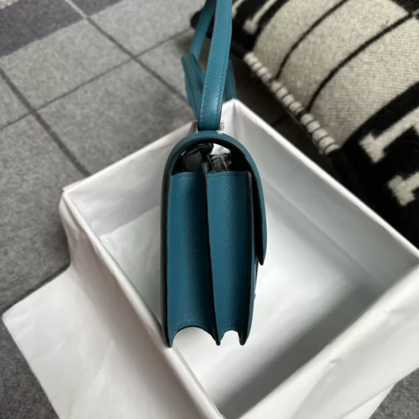 wsxc1712846736403_3-jpg New Arrival Hermes Constance 18CM W0 Vert Bosphore Evercolor Leather Silver Hardware