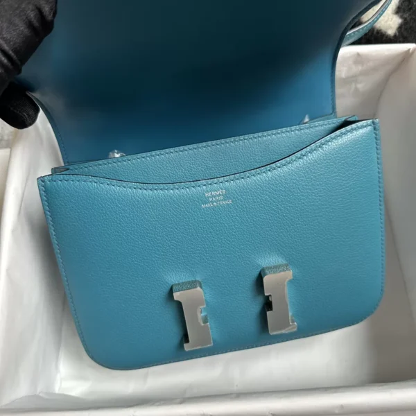 wsxc1712846736403_5-jpg New Arrival Hermes Constance 18CM W0 Vert Bosphore Evercolor Leather Silver Hardware