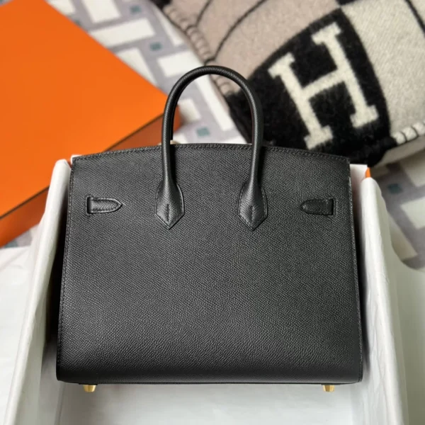 Handmad Hermes Birkin Sellier 25CM Epsom Leather 89 Noir Gold Hardware