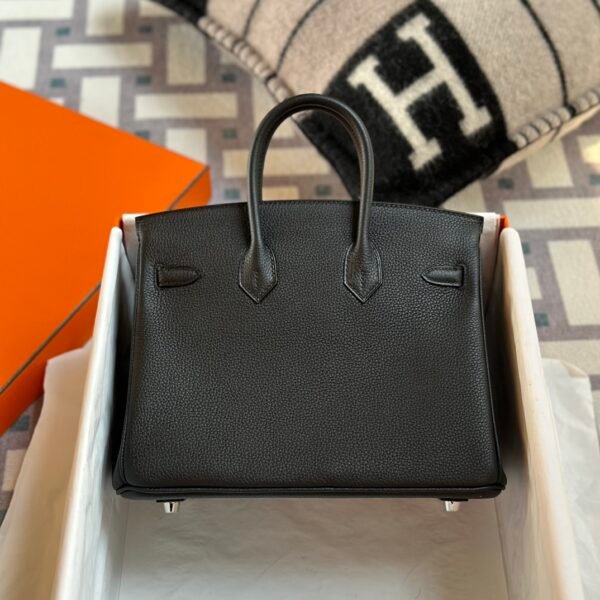 wsxc1713883424732_1 Kuwait Hermes Togo Leather 89 Noir Birkin 25CM Silver Hardware