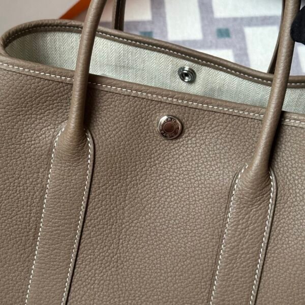 wsxc1714997612244_1 Hermes Bag Price Garden Party 30CM Negonda Leather CK18 Etoupe Silver Hardware