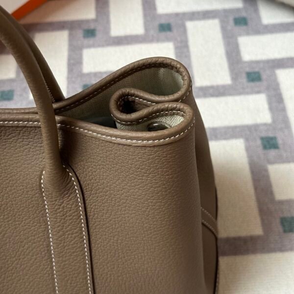 wsxc1714997612244_4 Hermes Bag Price Garden Party 30CM Negonda Leather CK18 Etoupe Silver Hardware