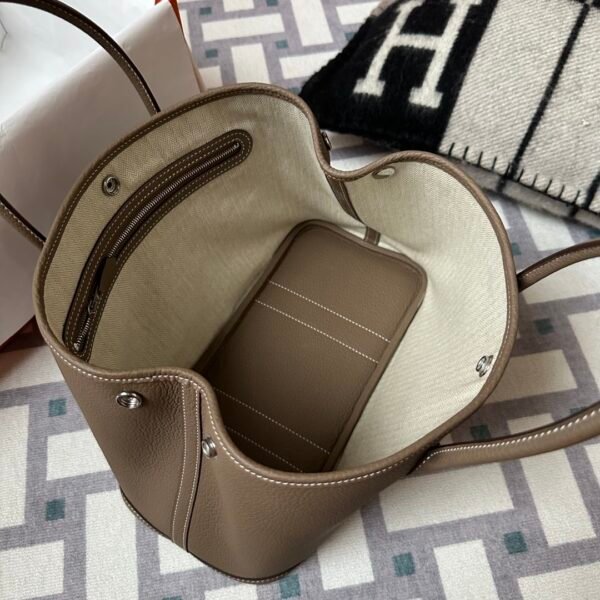 wsxc1714997612244_6 Hermes Bag Price Garden Party 30CM Negonda Leather CK18 Etoupe Silver Hardware