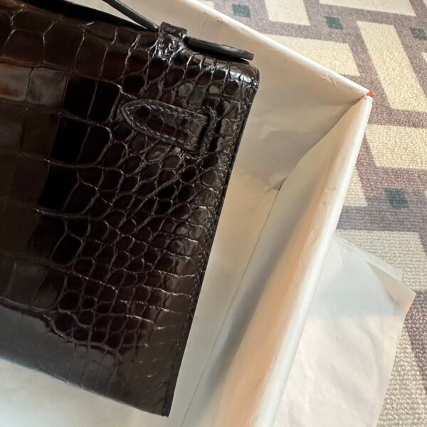 wsxc1715092981973_2 Hermes Bag Pictures Kelly Pochette 22cm 89 Black Shiny Alligator Crocodile Gold Hardware