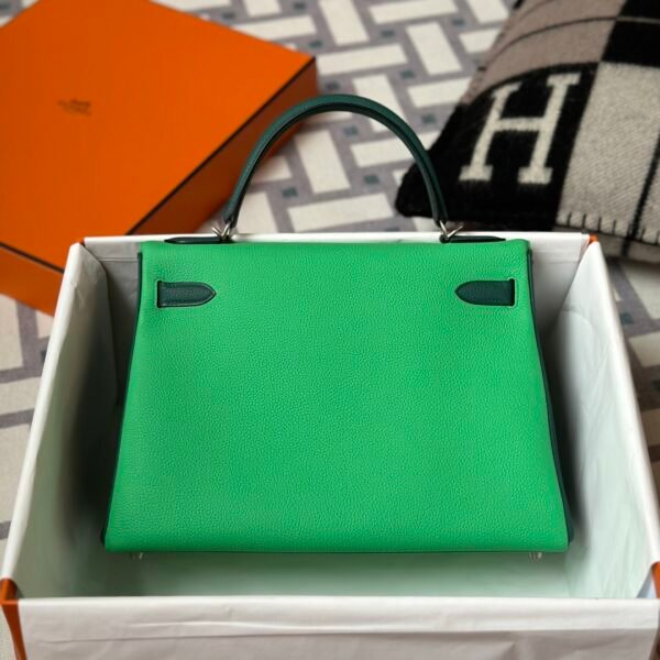 wsxc1715179702449_1 Special Order Hermes Togo Kelly 32CM Retourne Vert Comics / Malachite Silver Hardware
