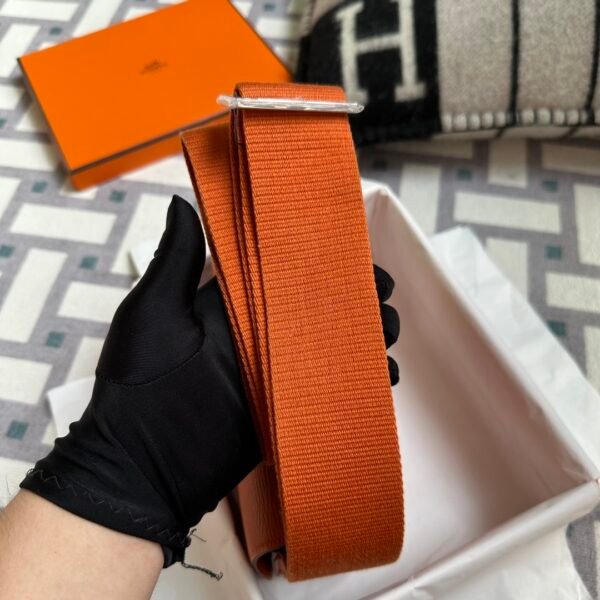 wsxc1715352201187_2 Indonesia Jakarta Hermes Chevre Leather 93 Orange Geta 20CM Silver Hardware