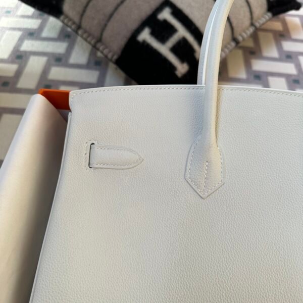 Hermes Bag Images 01 Blanc Togo Leather Birkin 35CM Gold Hardware