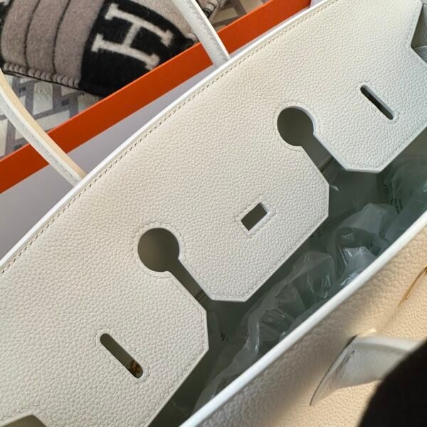 Hermes Bag Images 01 Blanc Togo Leather Birkin 35CM Gold Hardware