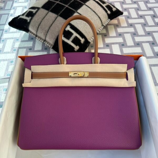 Special Orders Hermes Bag Birkin 35 P9 Anemone/ 37 Gold Togo Gold Hardware