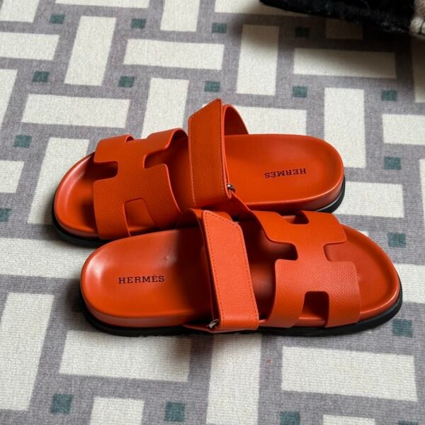 wsxc1716308915969_2 New Arrival Hermes Chypre Sandals Slippers Shoes 9J Feu Orange