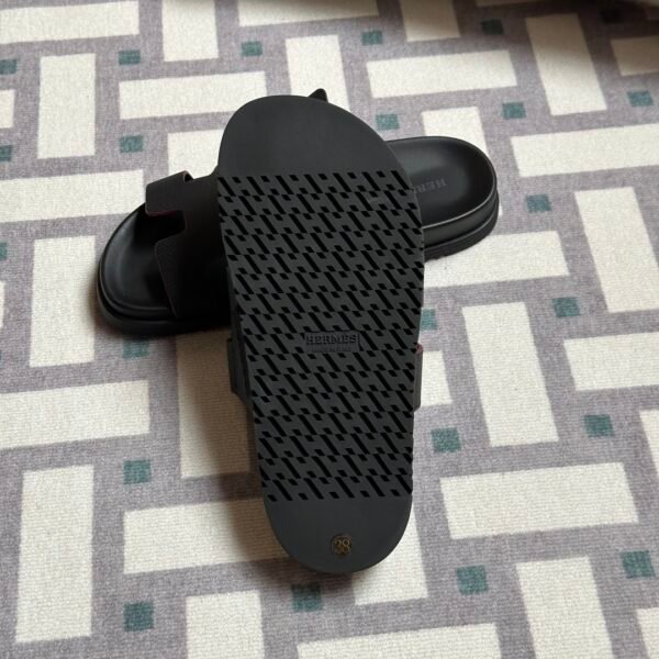 wsxc1716312415481_2 Vietnam Hermes Shoes Chypre Sandals Sippers 89 Noir Epsom Leather 34-41