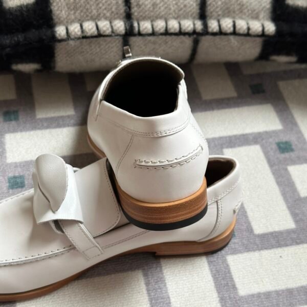 wsxc1716314861166_4 Hermes Destin Moccasins Calf Leather Loafer Shoes in White Silver Hardware