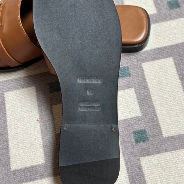 Vietnam Hermes GiGi Sandals Slippers Flat-Heel 37 Gold Size34-41
