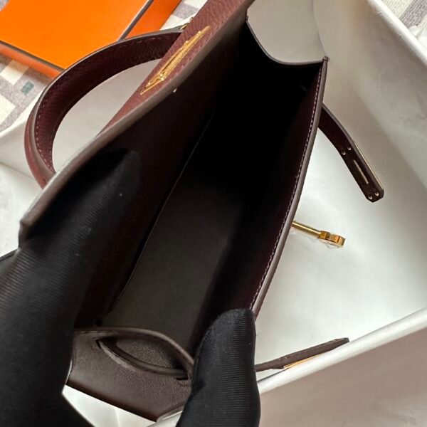 Indonesia Jakarta Hermes Mini Kelly 19CM Epsom Bordeaux Gold Hardware