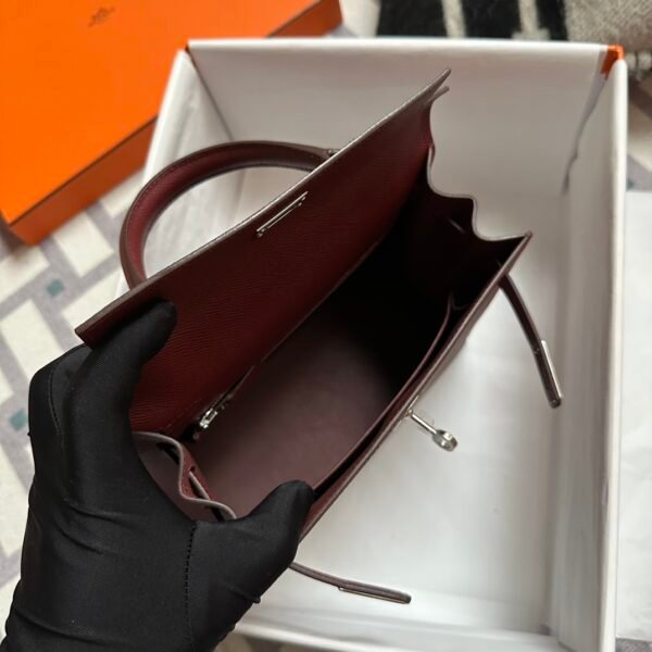 Saudi Arabia Riyadh Hermes Kelly Sellier 25CM Epsom 55 Rouge H Silver Hardware