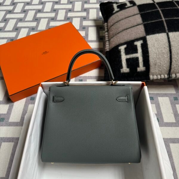 wsxc1718288839976_1 Indonesia Jakarta Hermes Togo Leather Kelly 25CM 63 Vert Amande Gold Hardware
