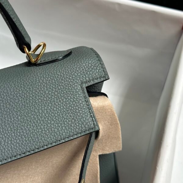 wsxc1718288839976_4 Indonesia Jakarta Hermes Togo Leather Kelly 25CM 63 Vert Amande Gold Hardware