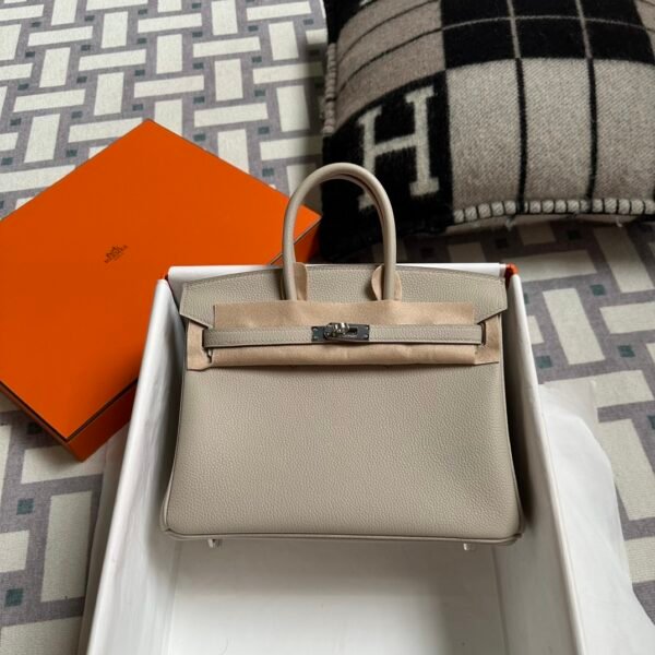Hermes Bag Price Birkin 25CM Togo Leather 8L Beton Silver Hardware