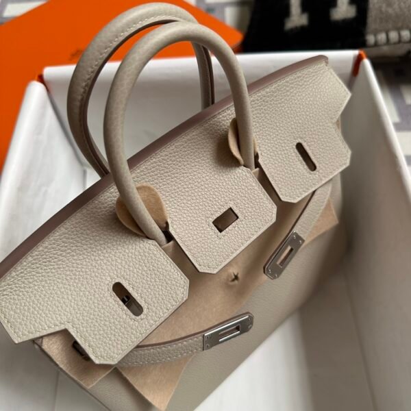 Hermes Bag Price Birkin 25CM Togo Leather 8L Beton Silver Hardware
