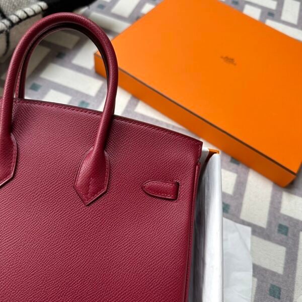 wsxc1718384659805_2 Full Handmade Hermes Epsom Leather Birkin 25CM Rubis Silver Hardware