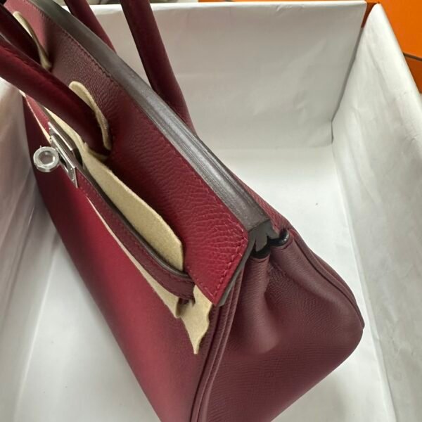 wsxc1718384659805_4 Full Handmade Hermes Epsom Leather Birkin 25CM Rubis Silver Hardware