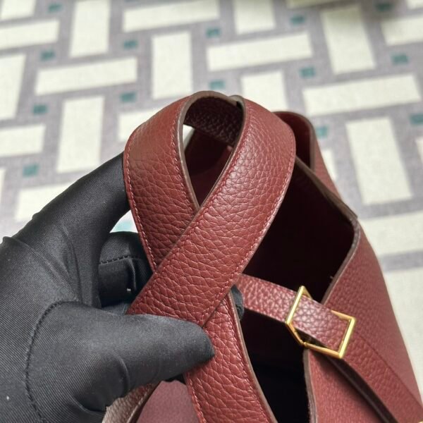 wsxc1718980792657_2 UAE Dubai Hermes Clemence Leather 55 Rouge H Picotin 18CM Gold Hardware