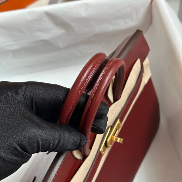 UAE Dubai Hermes Epsom Leather Birkin 25CM 55 Rouge H Gold Hardware