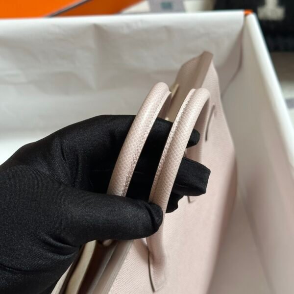 Hermes Bag Price Birkin 25CM Epsom Leather 09 Mauve Pale Silver Hardware