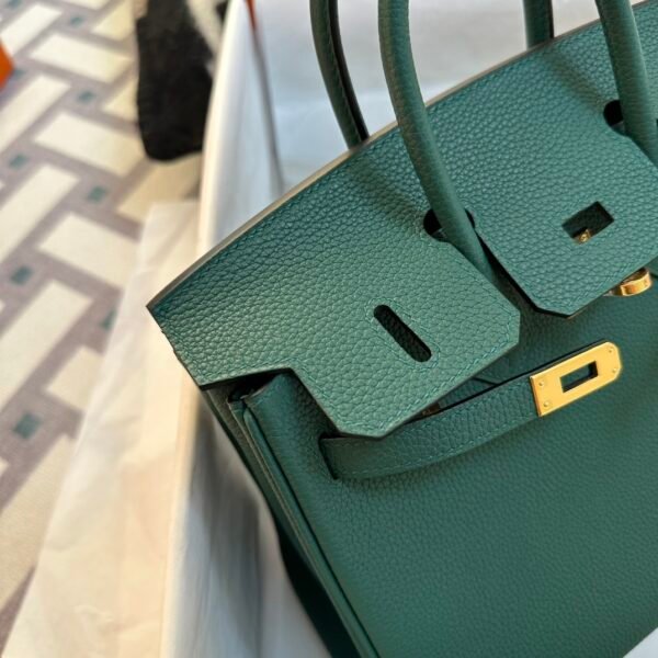 wsxc1720100949935_5 Hermes Bag Images Birkin 25CM Togo Leather Z6 Malachite Gold Hardware