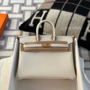 USA Washington Hermes Birkin 25CM Togo Leather 0T Mushroom Gold Hardware