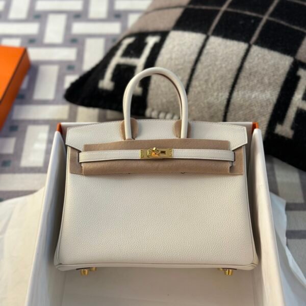 USA Washington Hermes Birkin 25CM Togo Leather 0T Mushroom Gold Hardware