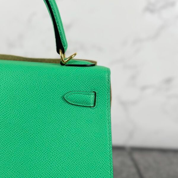 wsxc1721053198270_2 New Arrival Hermes Kelly Sellier 25CM Epsom Leather 0Z Vert Comics Gold Hardware